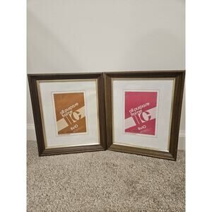 Vtg New Wooden Picture Frames 8x10 For 5x7 Mat